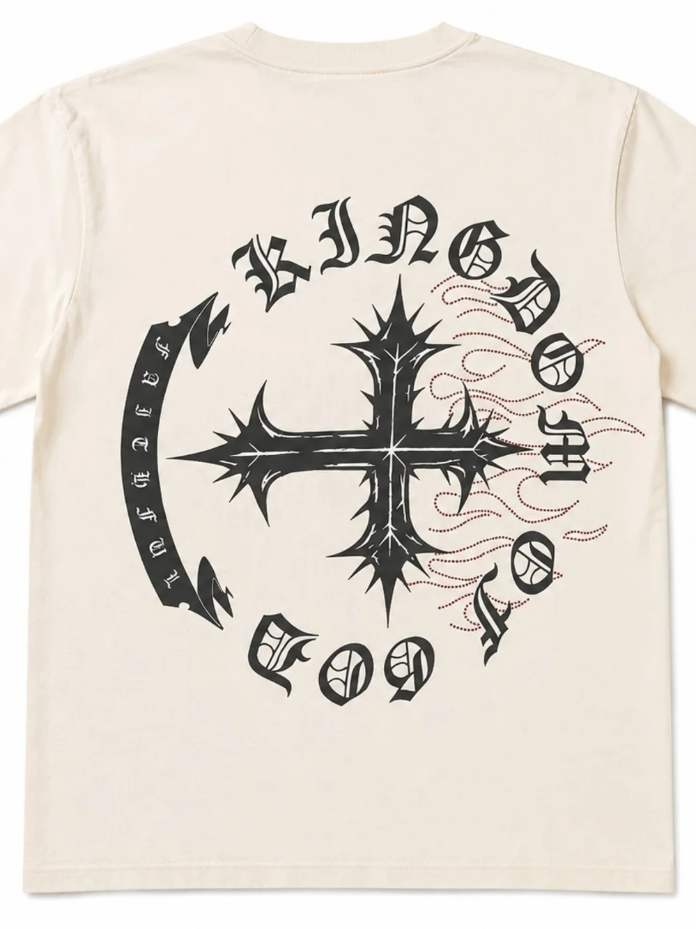 Cream 'City of Saints' Short-Sleeve Graphic Tee
